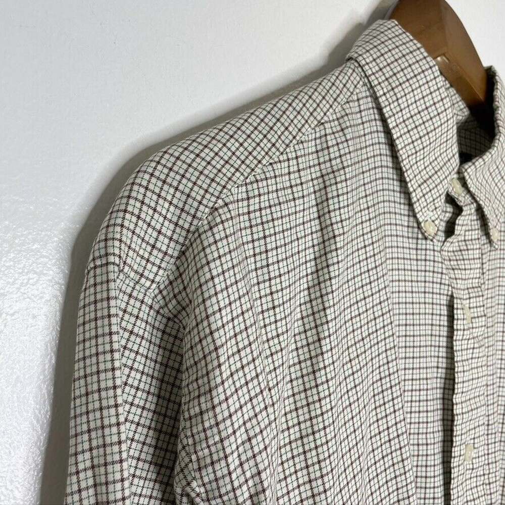 Ralph Lauren Beige Earth Tone Shirt Plaid 16 Yarmouth Long Sleeve  32/33